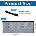 Portable AC Hose Insulation Sleeve | 5 & 5.9 Inch Duct Wrap AC Hose Insulation Sleeve QXL Silver