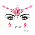 3D Rhinestone Face Jewels & Body Gem Stickers | Party Makeup Face Gem Stickers QXL YT-42