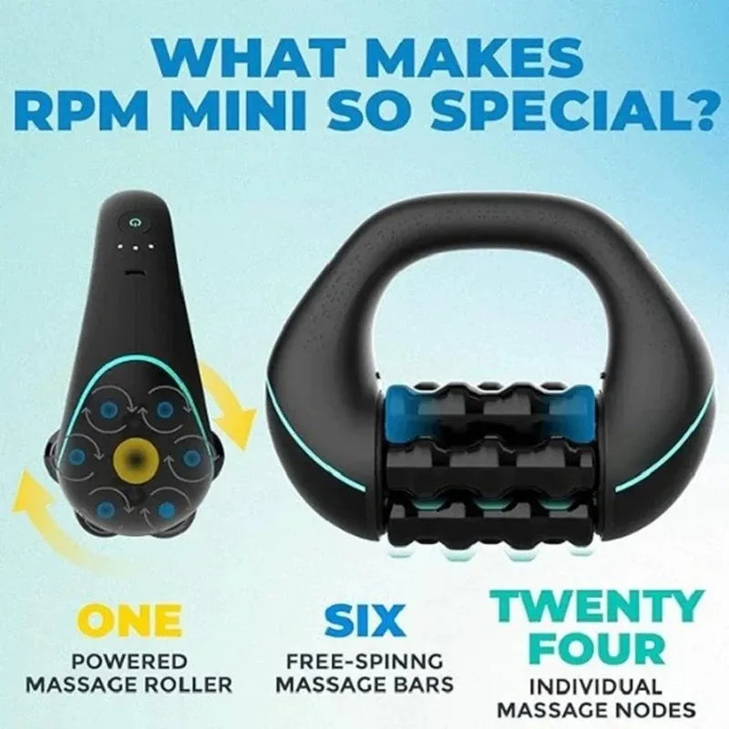 Mini Rolling Percussive Massager | 3-Speed Rechargeable Percussive Massager QXL