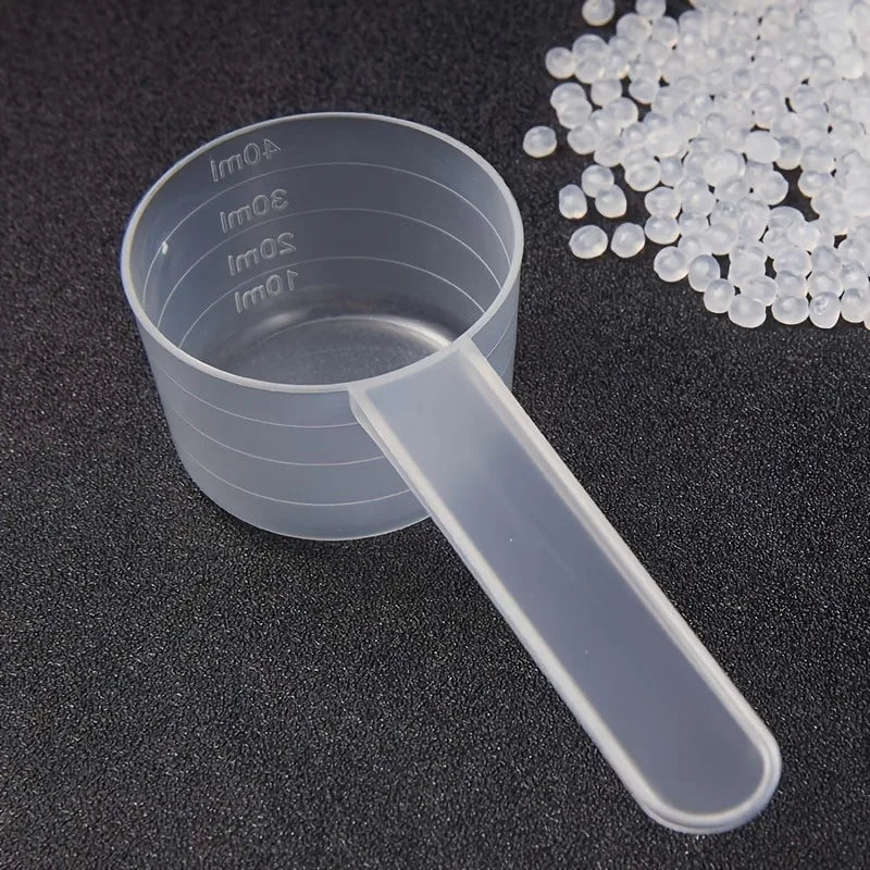 4-Pack 40ml Plastic Measuring Cups with Handle & Scale Measuring Cups Set QXL