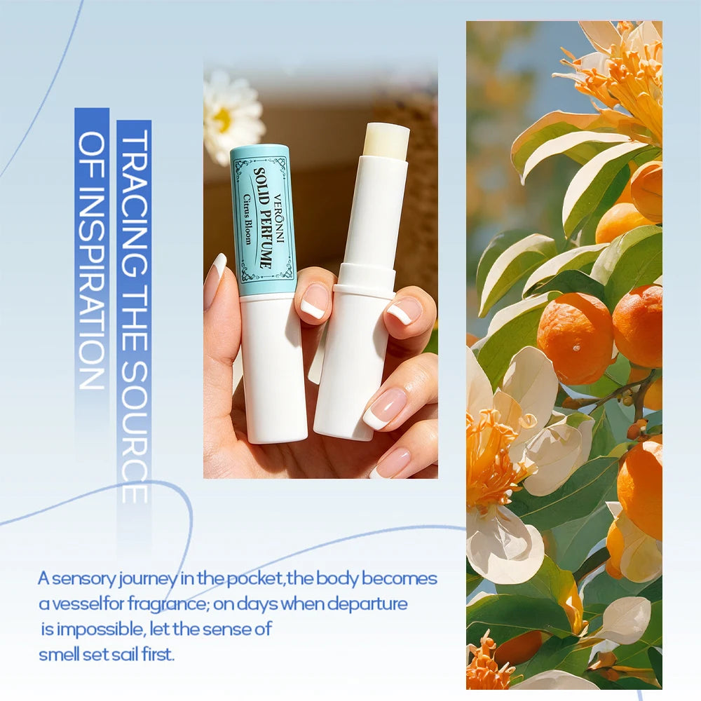 3-Pack Solid Perfume Sticks | Citrus Rose Woody Travel Balm Solid Perfume Balm QXL