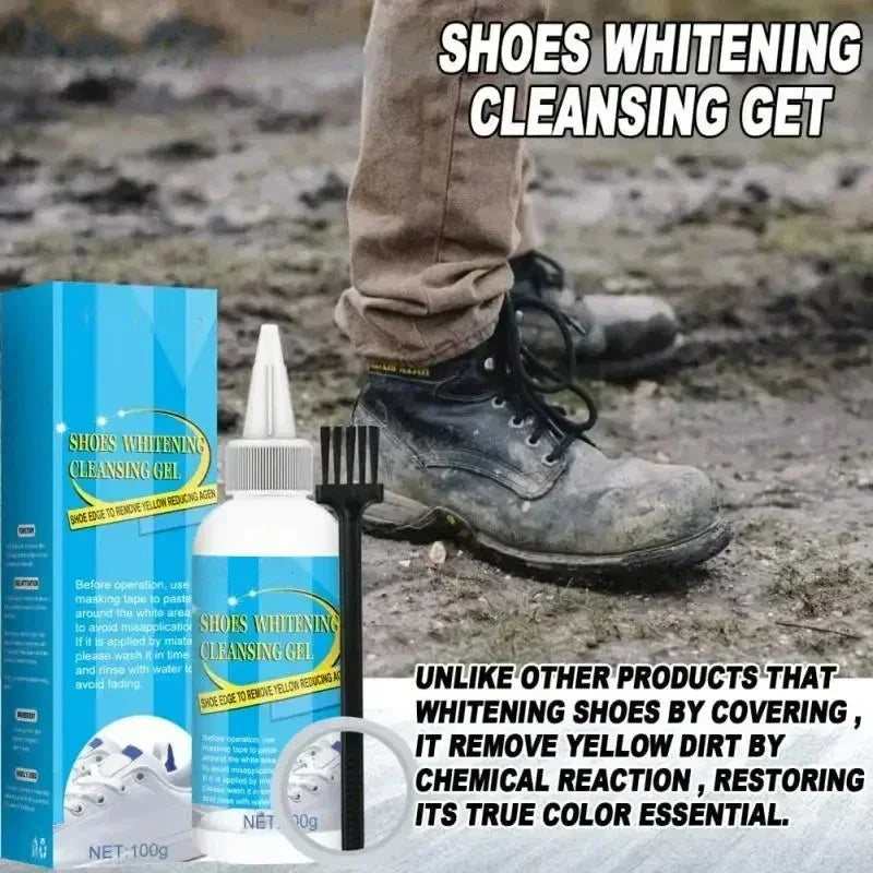 Shoes Cleaner Kit Removes Shoes Whitening Cleansing Gel Shoe Washing Machine Dirt And Yellow From Shoes Cleaning Foam Cleaner QXL