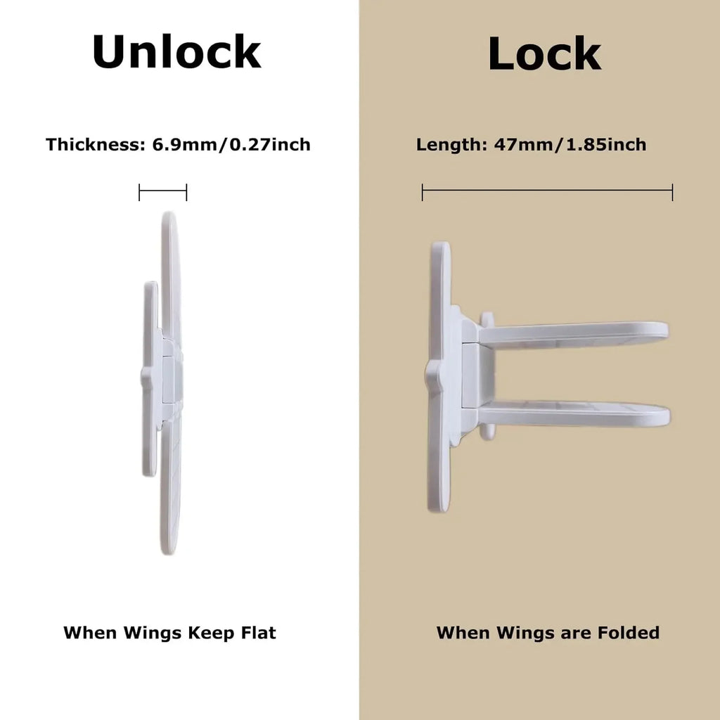Baby Safety Window & Sliding Door Lock – 1/3-Pack Stopper Baby Safety Lock QXL