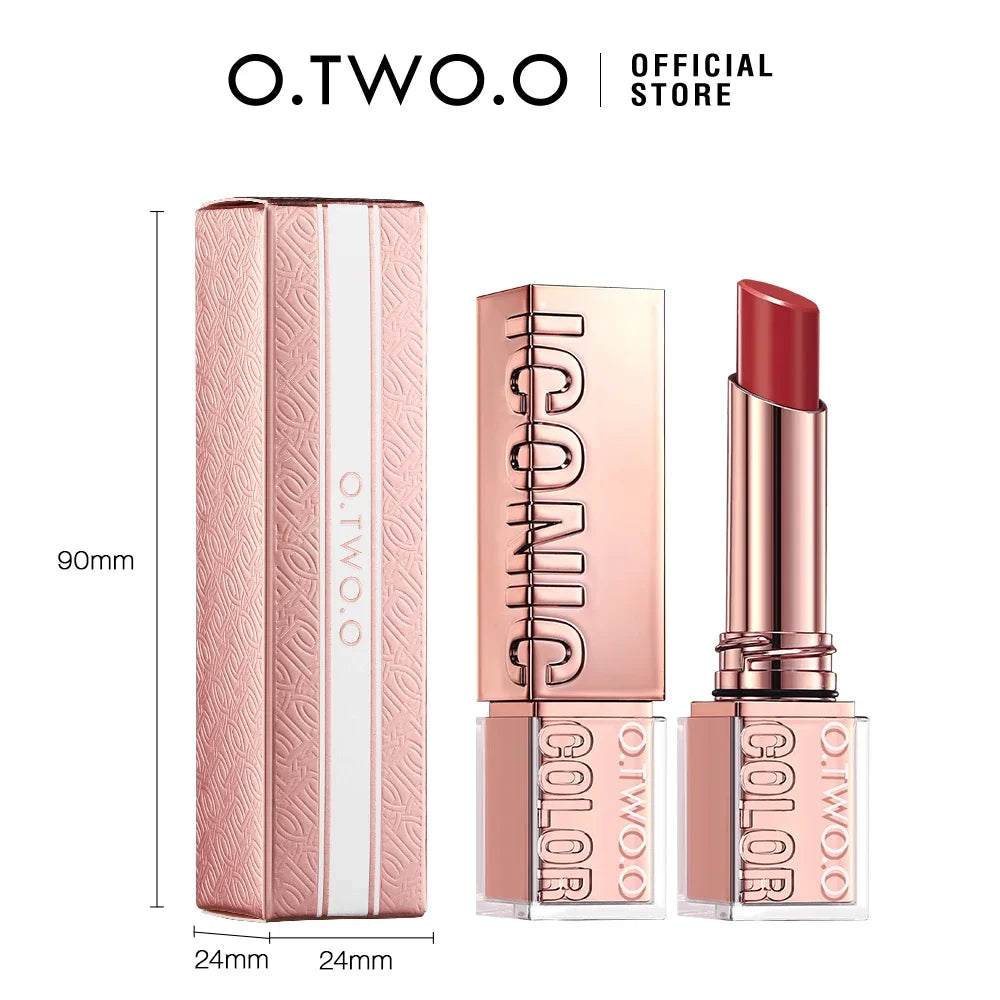 O.TWO.O Hydrating Satin Lipstick | Long-Lasting Glowing Finish Satin Lipstick QXL