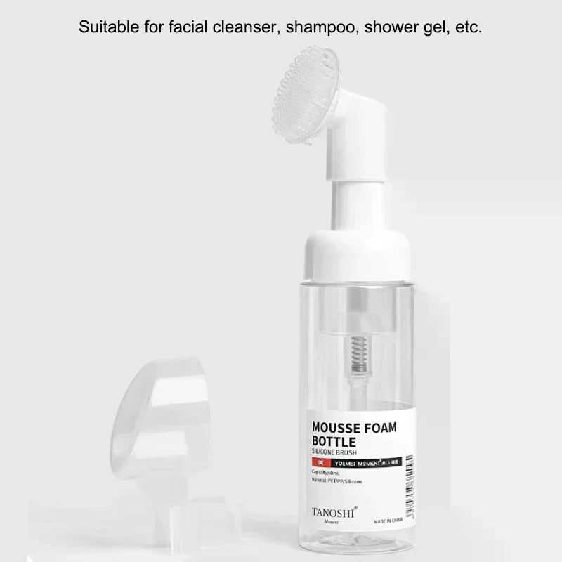 Foaming Pump Bottle with Silicone Brush Head | 30–150ml Foaming Pump Bottle QXL