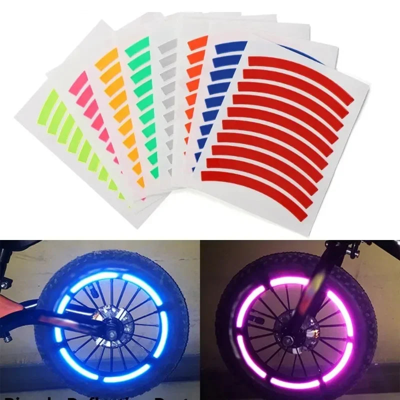 Prismatic Reflective Tape – 10pcs Night Riding Bike Safety Bicycle Reflective Tape QXL