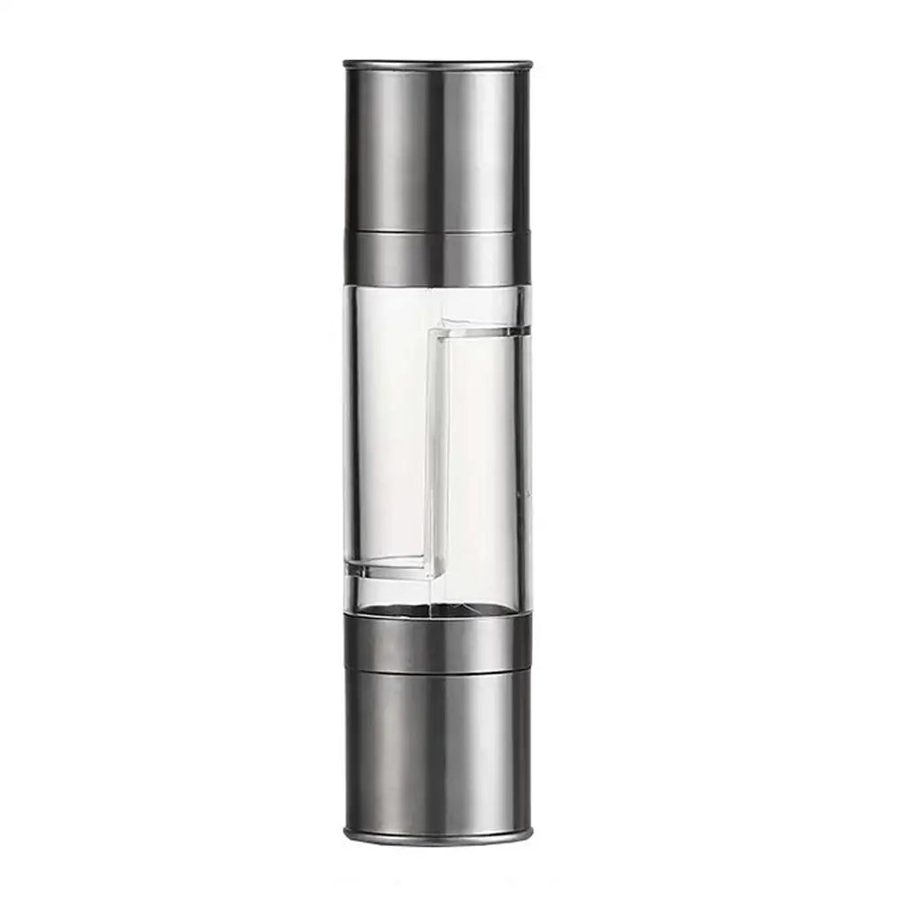 2-in-1 Salt & Pepper Grinder | Adjustable Ceramic Mill Spice Grinder QXL silver