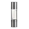 2-in-1 Salt & Pepper Grinder | Adjustable Ceramic Mill Spice Grinder QXL silver