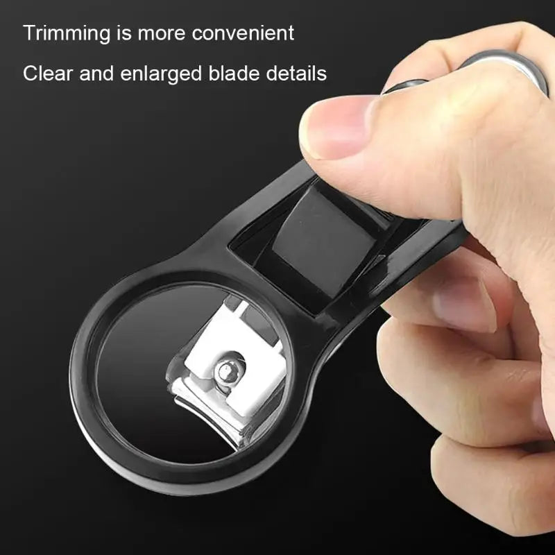Magnifying Nail Clipper for Seniors | 3x Lens, Non-Slip Grip Magnifying Nail Clipper QXL
