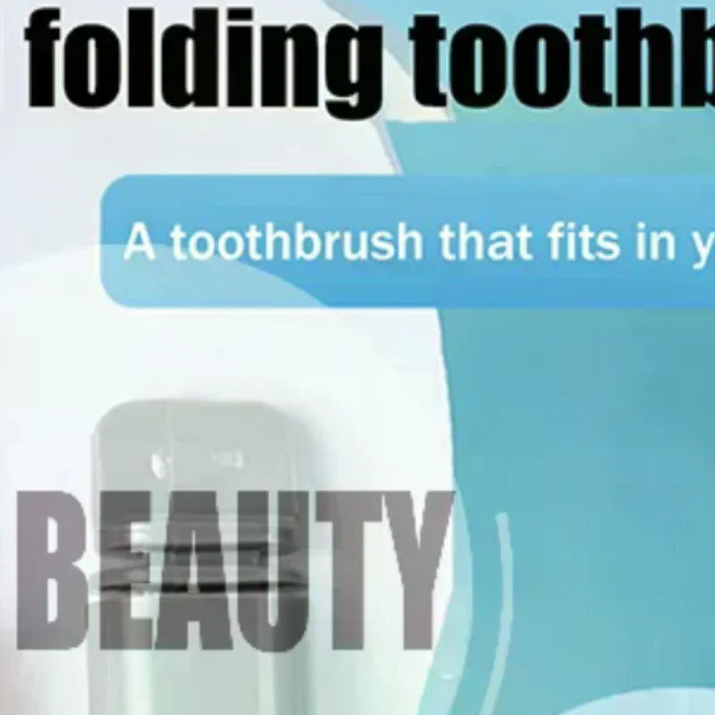 Foldable Travel Toothbrush | Soft Bristles, Compact & Portable Travel Toothbrush QXL