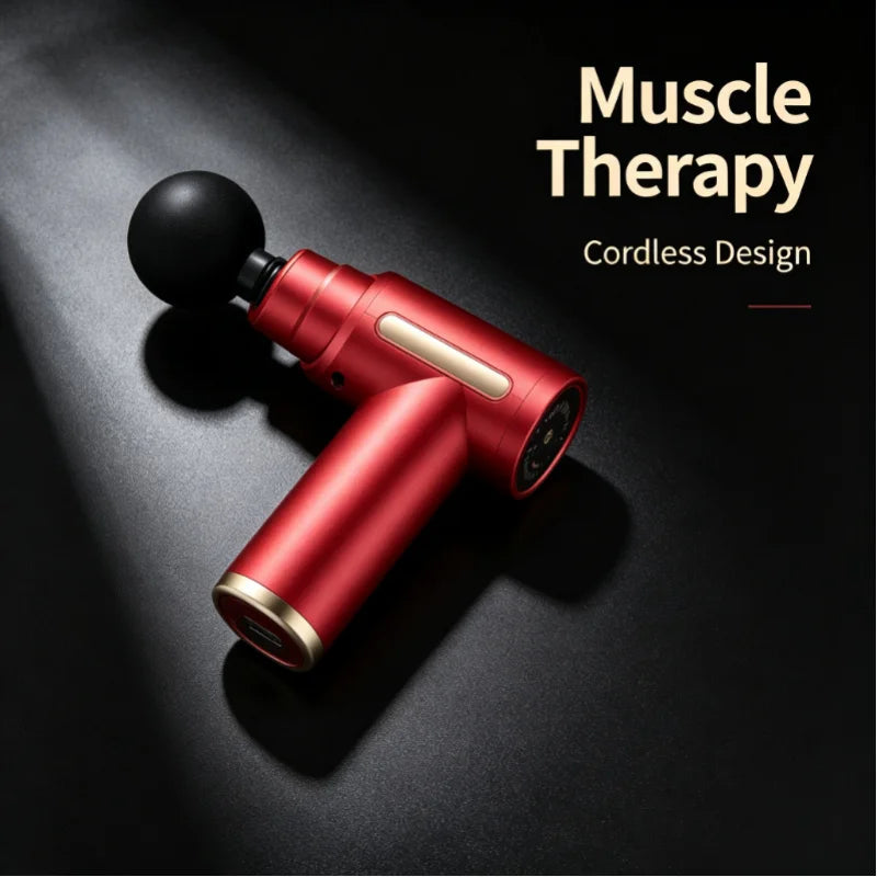 Portable Wireless Massage Gun | 4 Heads & LED Screen Handheld Massage Gun QXL