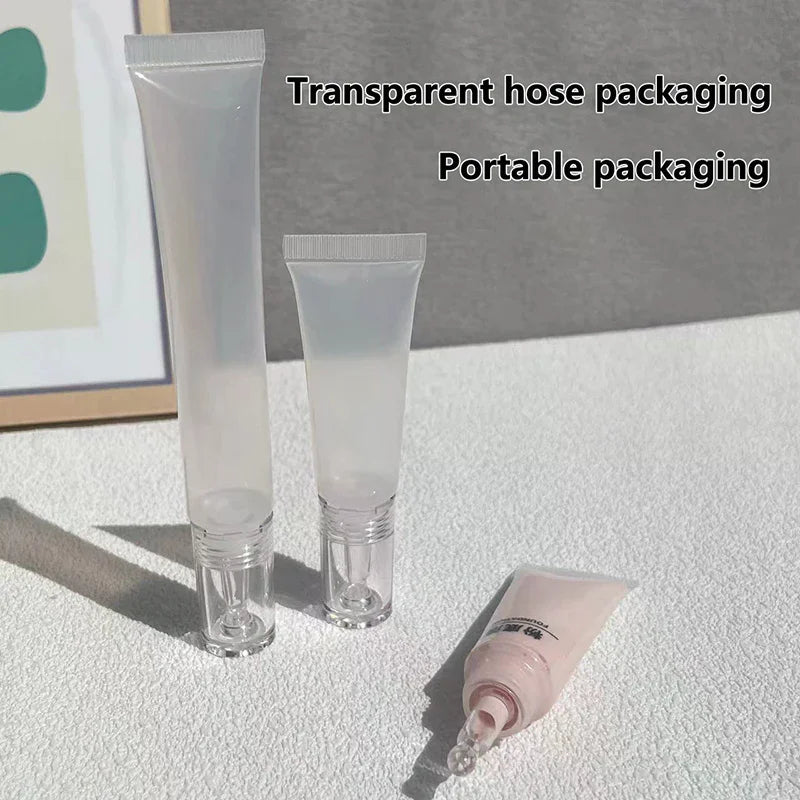 10-Pack 15ml Refillable Cosmetic Soft Tubes with Dropper Tip Refillable Cosmetic Tubes QXL