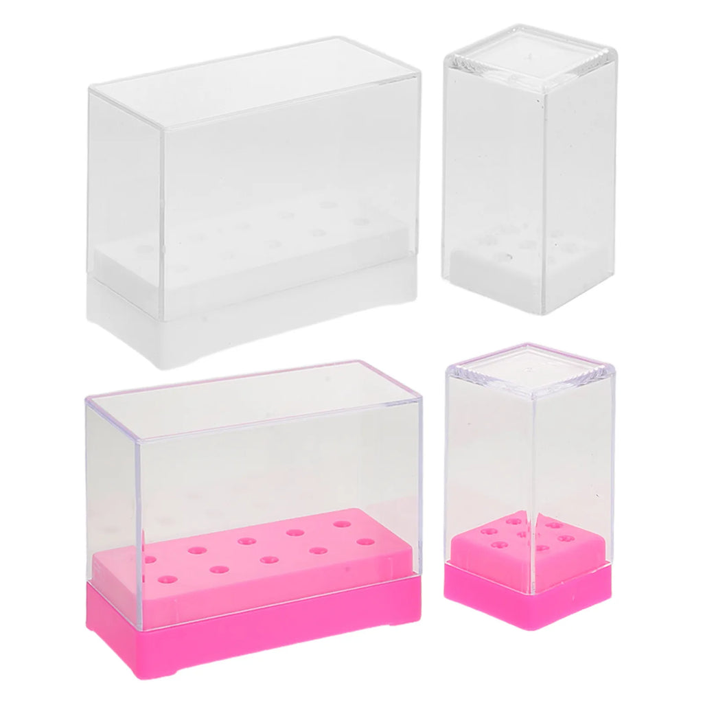 4-Piece Nail Drill Bit Holder & Manicure Organizer Set Nail Organizer Set QXL Default Title