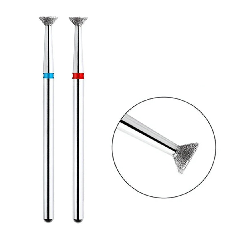 2-Pack Flying Saucer Diamond Nail Drill Bits – Cuticle & Edge Nail Drill Bit QXL
