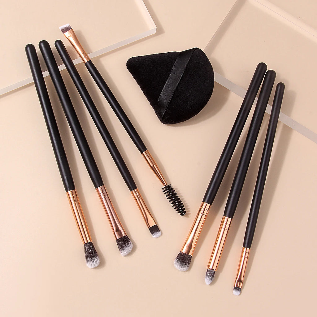 KOSSHOW 8-Pc Eye Makeup Brush Set | Blending & Eyeshadow Eye Makeup Brush Set QXL