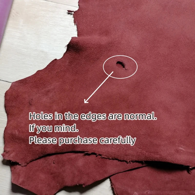 Brick Red First Layer Sheepskin Leather 0.8–1mm | DIY Craft Genuine Leather Fabric QXL