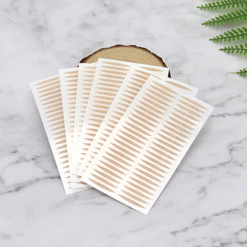 Double Eyelid Tape 10 Sheets | Invisible Lace Fiber Lift Eyelid Lift Tape QXL 10 sheets olive