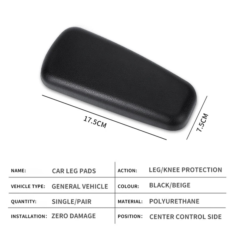 PU Leather Car Armrest Pad | Universal Elbow & Knee Cushion Car Armrest Cushion QXL