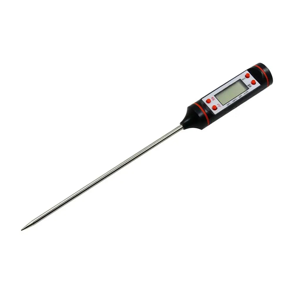 Waterproof Digital Soil Thermometer | LCD Dual Probe Garden Soil Thermometer QXL black