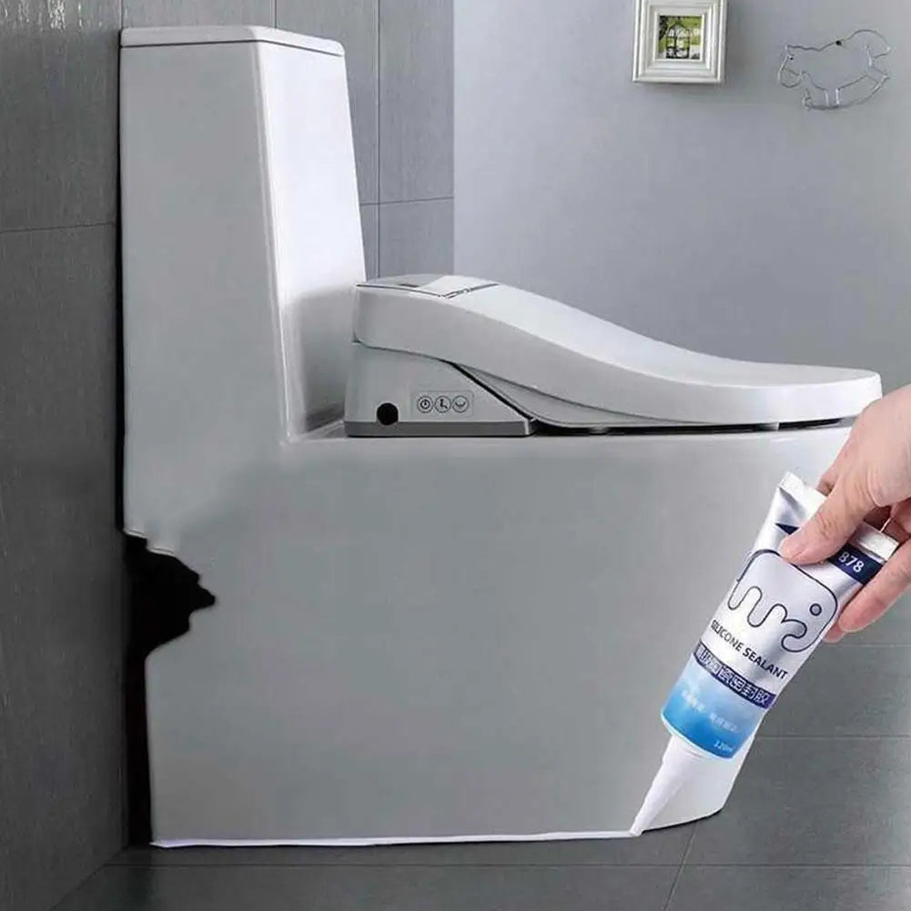 120ml Waterproof Silicone Sealant | Fast-Dry Mould-Proof Caulk Silicone Sealant QXL