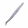 Curved Stainless Steel Eyelash Tweezers | Anti-Static Cartoon Eyelash Tweezers QXL Style 1