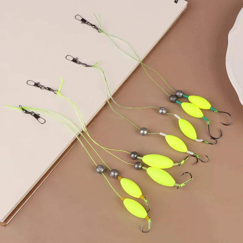 2-Hook Carp Hair Rig | Barbed Steel Hook Sizes 3#–14# Carp Fishing Rig QXL