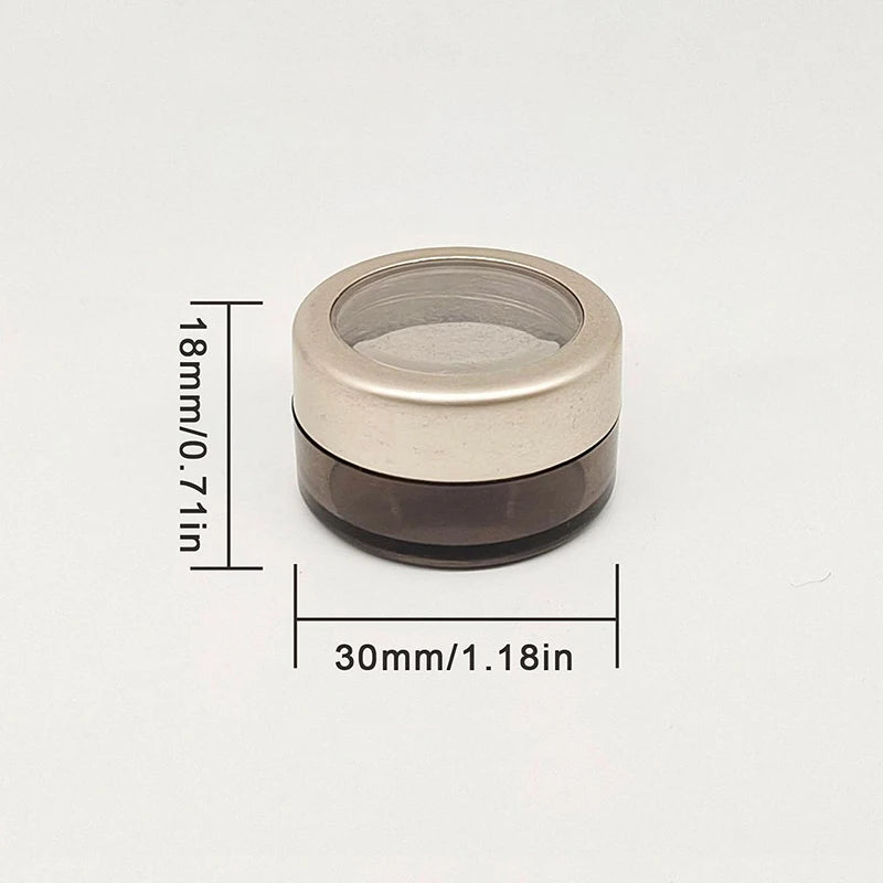 2-Pack 5g Transparent Nail Glitter Jars | ABS Storage Case Nail Glitter Storage Jar QXL