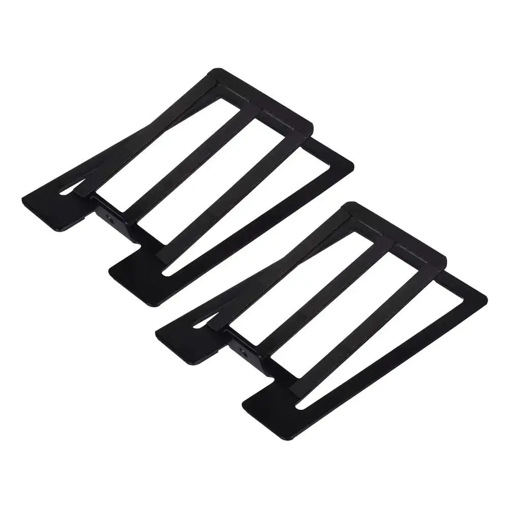 Desktop Speaker Stands – 16° HiFi Shock-Absorbing Brackets (Pair) Speaker Stands QXL Black