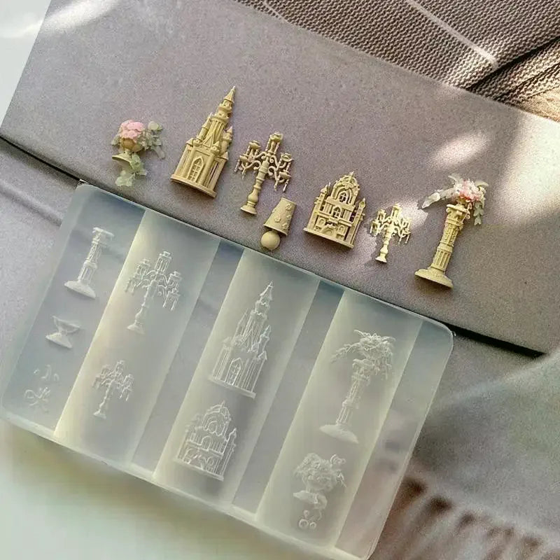 3D Silicone Nail Art Mold – Flower Bow Butterfly Designs Silicone Nail Mold QXL