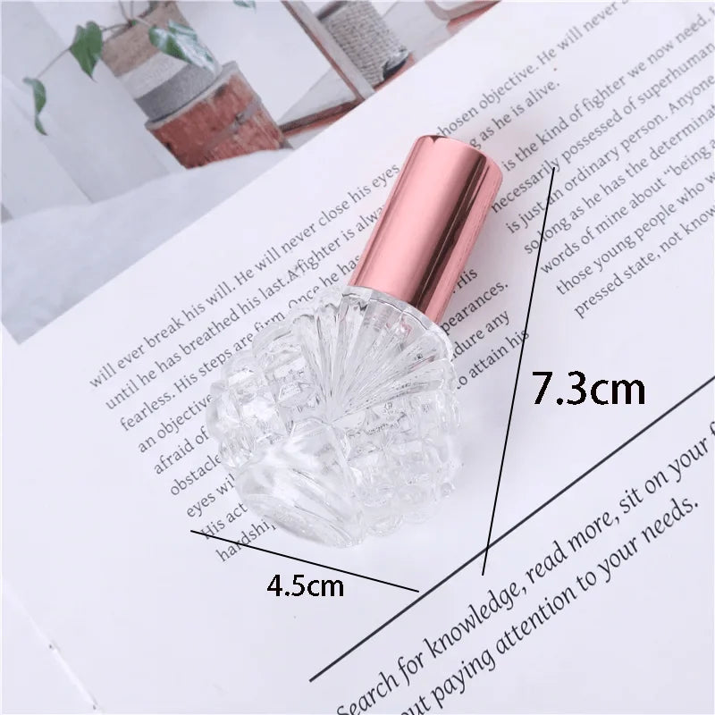 15ml Refillable Glass Perfume Atomizer Bottle | Rose Gold Cap Perfume Atomizer Bottle QXL