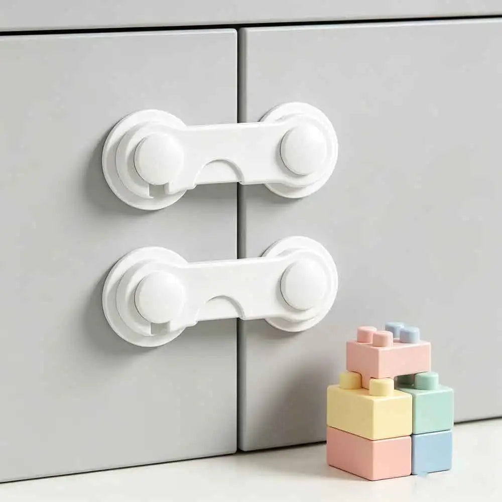 10-Pack Baby Safety Cabinet & Drawer Locks | Anti-Pinch Baby Safety Locks QXL
