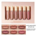 Handaiyan 6-Pc Matte Velvet Liquid Lipstick Set | Waterproof Liquid Lipstick Set QXL B