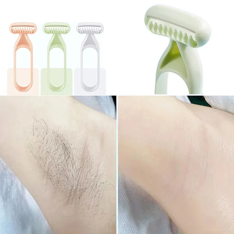 3-Pack Women's Portable Body Razors | Gentle Macro Blade Women's Body Razor QXL