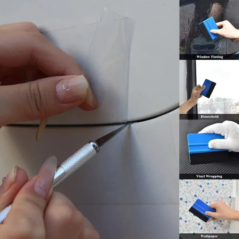 Car Wrap Edge Squeegee & Window Tint Tool Kit | 16cm Car Wrap Tool Kit QXL