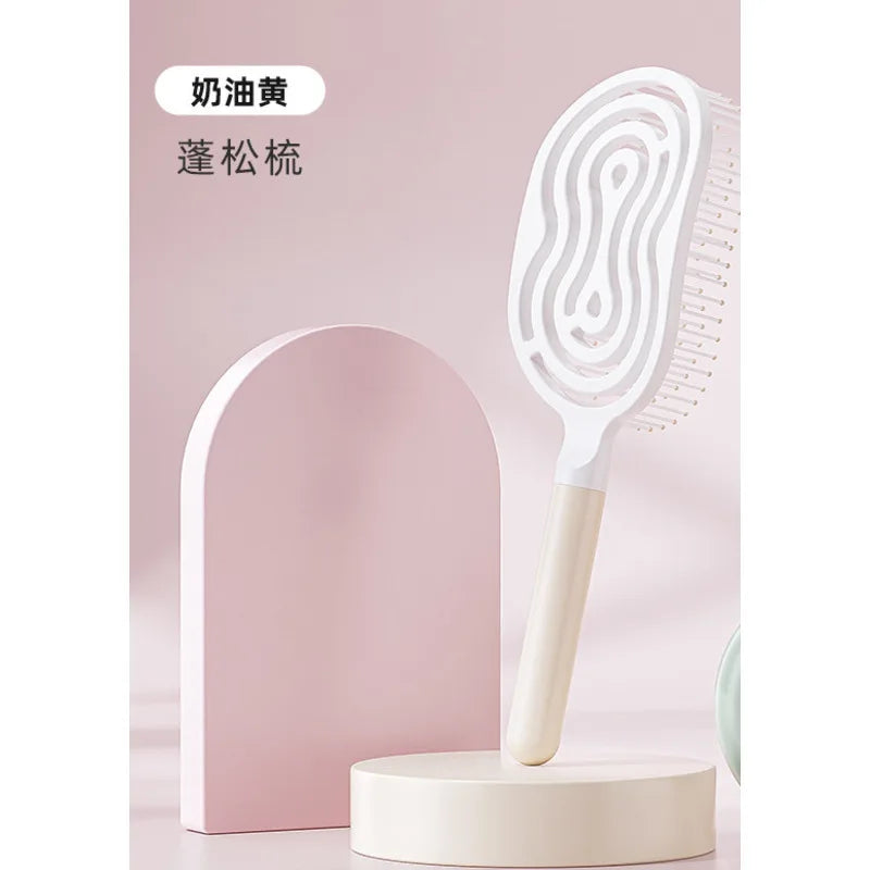 Fluffy Volumizing Hair Comb – Detangle, Massage & Style Hair Styling Comb QXL Fluffy Comb Cream