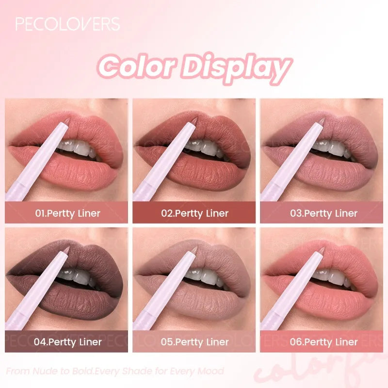 PECOLOVERS Transparent Lip Liner – Waterproof Plumping Pencil Lip Liner Pencil QXL