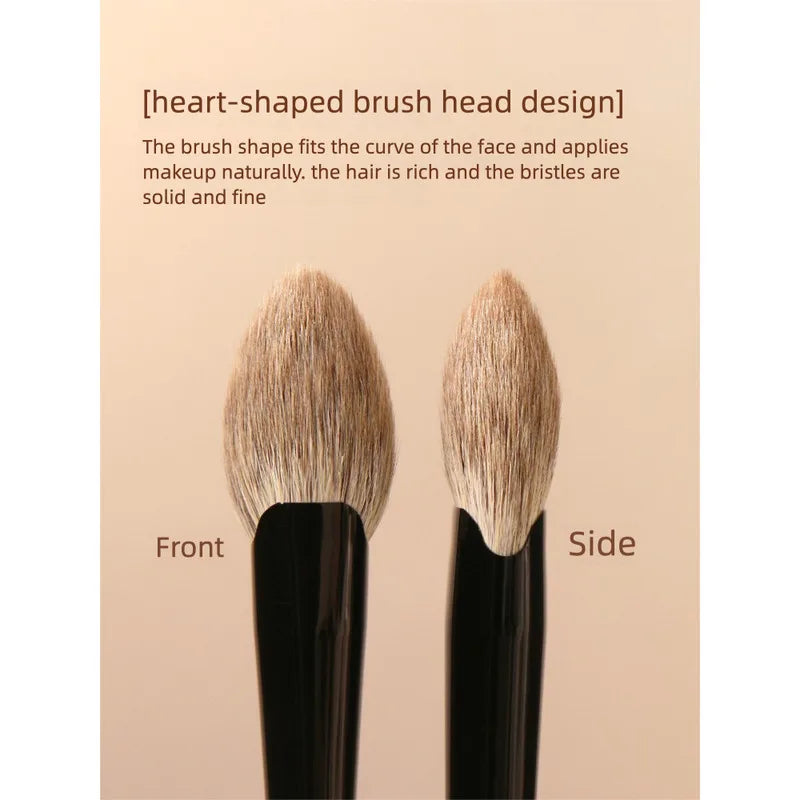 D80 Heart-Shaped Goat Hair Blush & Highlight Brush Blush Highlight Brush QXL