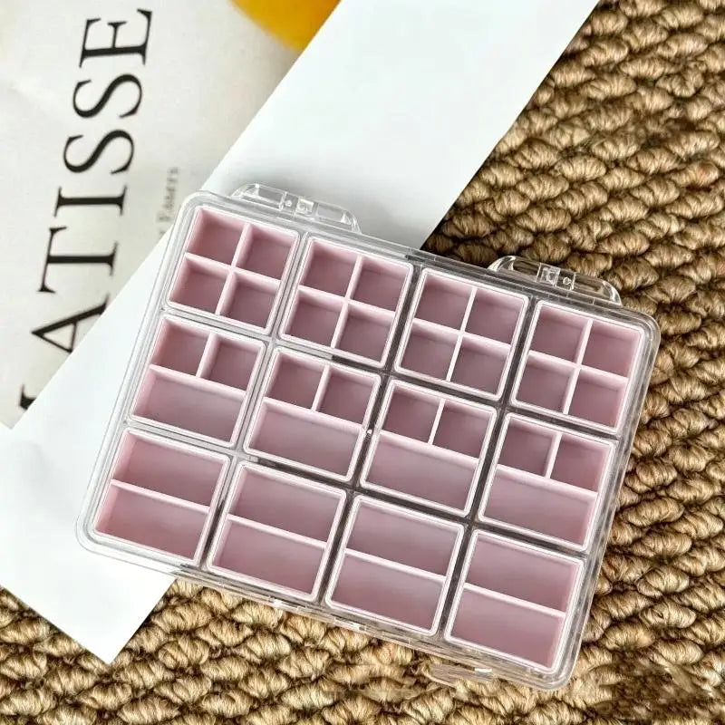 Nail Art Storage Box 24/36/48 Grid Clear PP Organizer | JCSYFAC Nail Art Organizer QXL A7