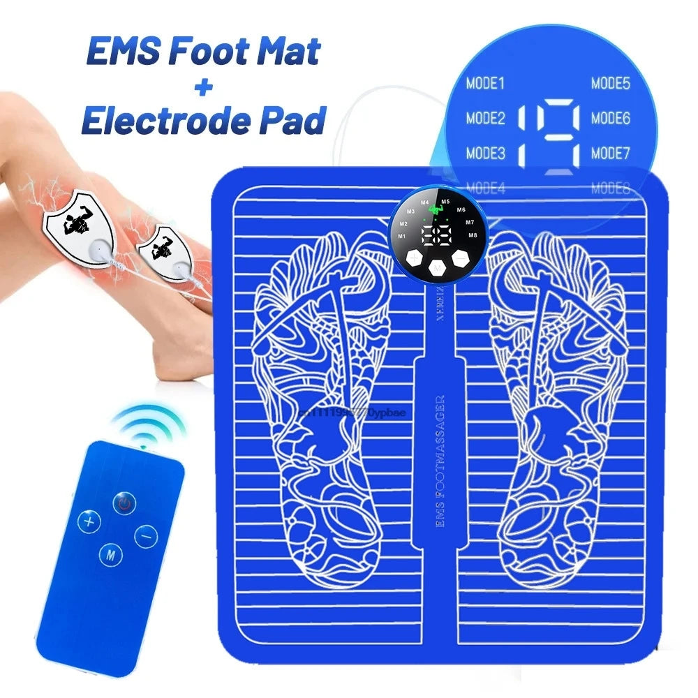 Electric Foot Massager Pad | EMS Muscle Relaxation Trainer Electric Foot Massager QXL
