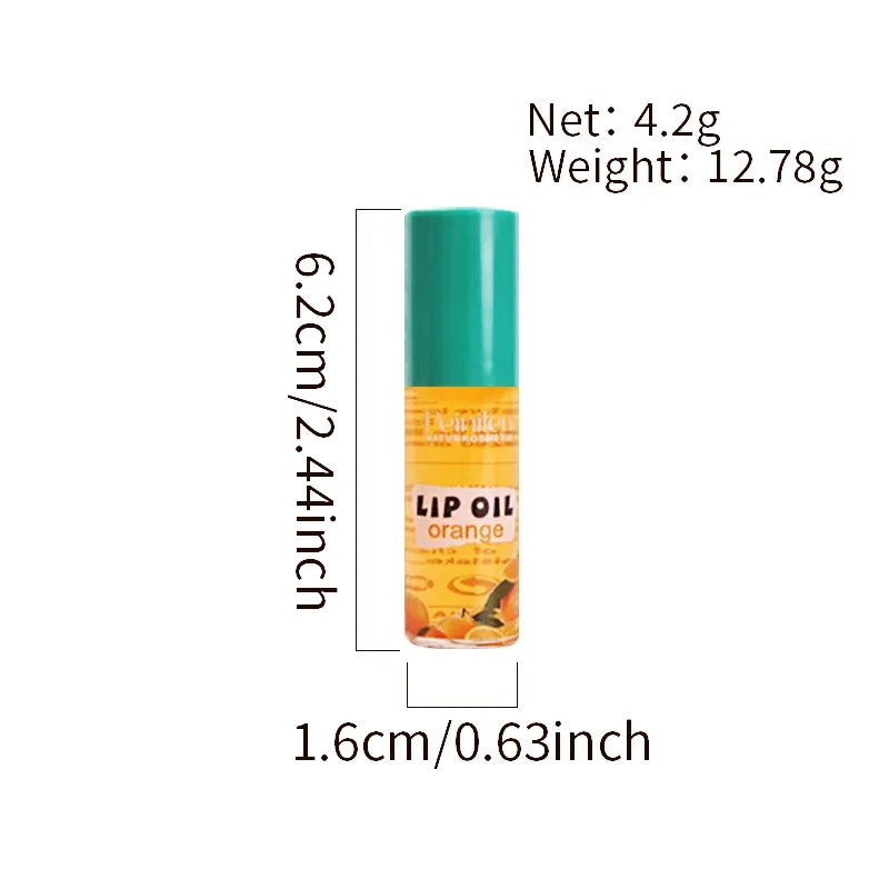 LAIKOU 6-Pack Fruit Scented Roll-On Lip Oil Moisturizing Set Roll-On Lip Oil Set QXL