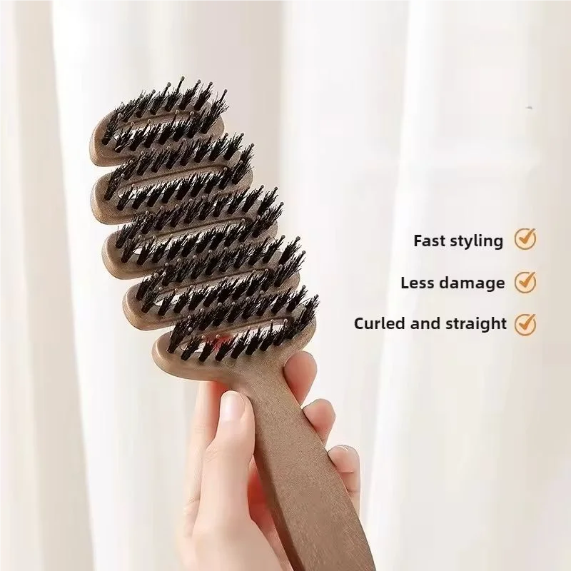 Hollow Detangling Hair Comb & Scalp Massage Brush | Curly Hair Detangling Hair Comb QXL