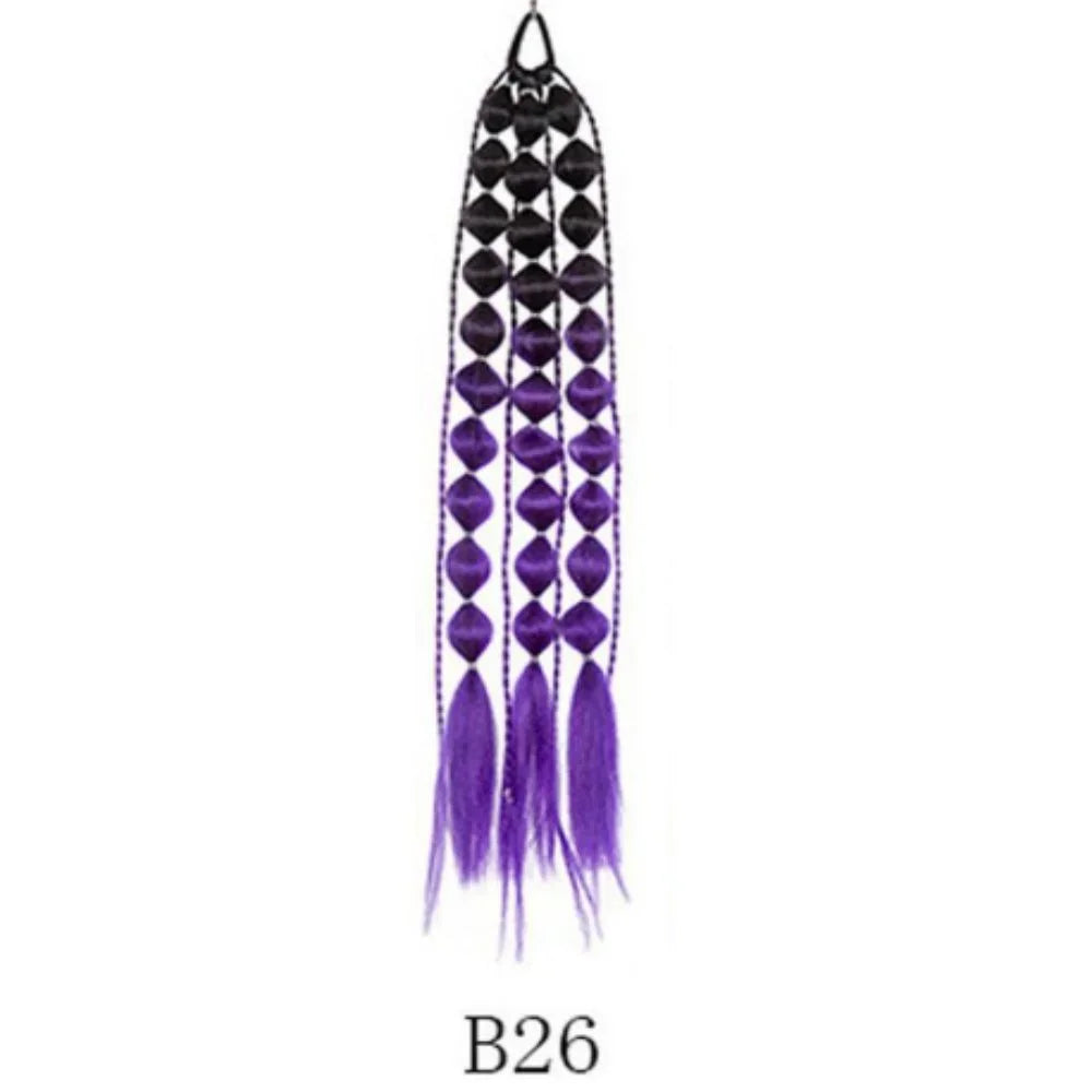 Bubble Ponytail Hair Extension – Braided Synthetic | 20 Inch Braided Hair Extension QXL B26-1pcs