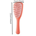 Silicone Shampoo Brush Scalp Massager | Long Handle Comb Scalp Massage Brush QXL Orange 1pc