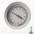 Long Stem Stainless Steel Dial Thermometer 0–120°C Kitchen Dial Thermometer QXL onesize