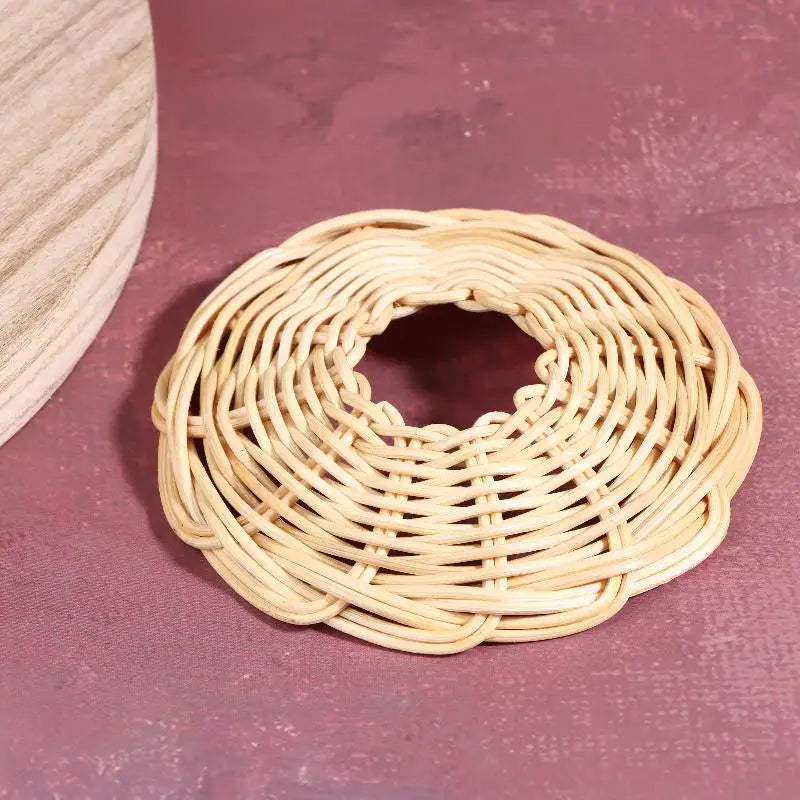Handwoven Rattan Pendant Lampshade | Retro Basket Shade 2-Pack Pendant Lampshade QXL