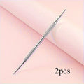 Dual-Head Toenail File – Curved & Straight Stainless Steel Tips Nail File QXL 2pcs