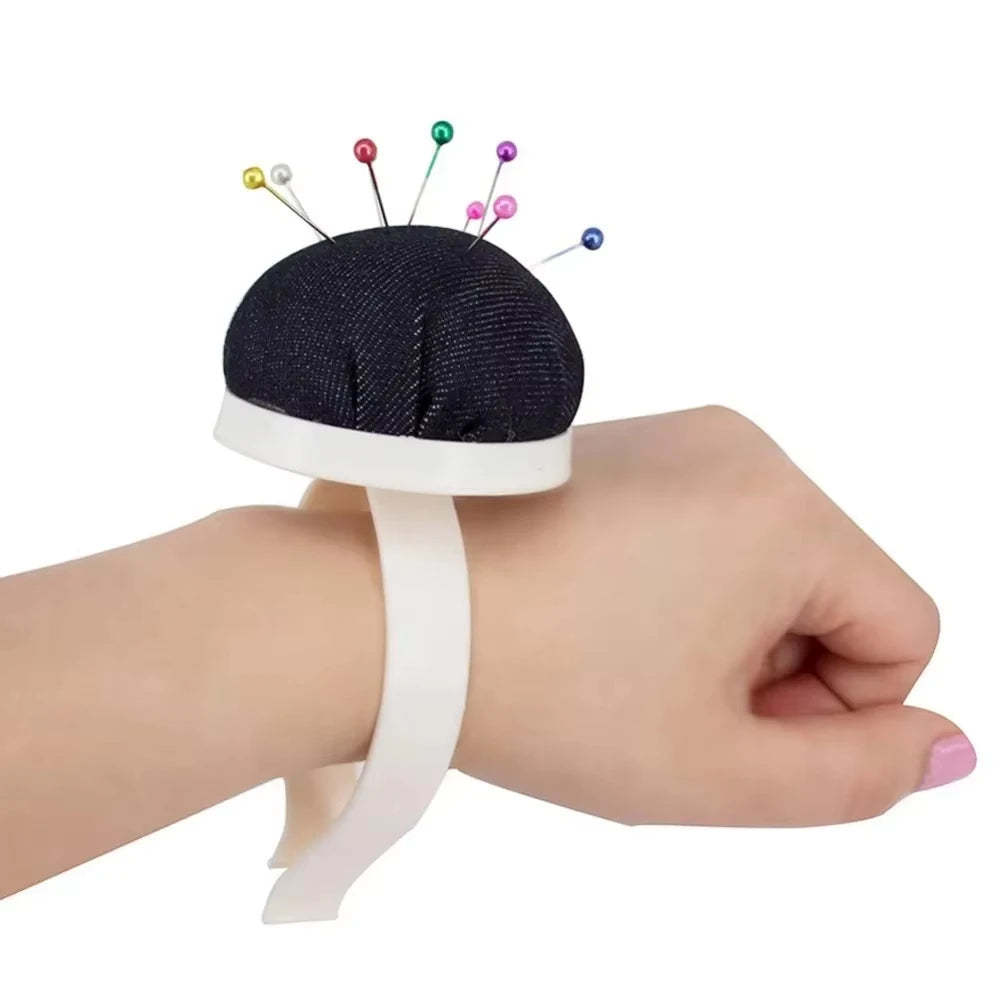 Wrist Pin Cushion – Denim Needle Holder for Sewing & Crafts Wrist Pin Cushion QXL