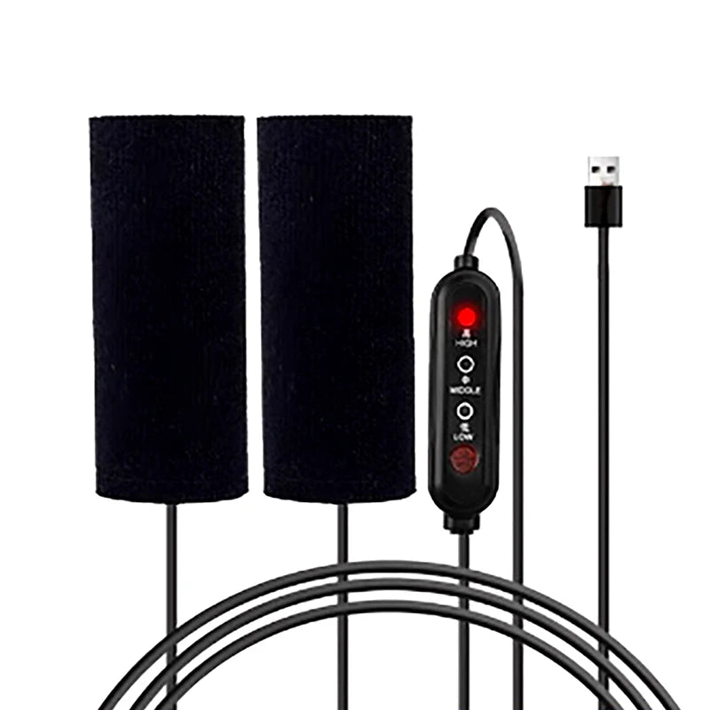 USB Heated Motorcycle Handlebar Covers | 3-Speed Grip Warmer Heated Handlebar Cover QXL