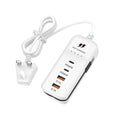 4-Port PD Fast Charger Wall Adapter | USB-C EU US UK Plug USB Wall Charger QXL 2U2C UK Plug