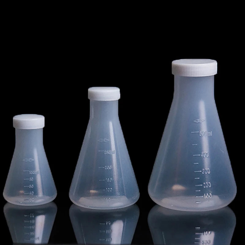 PP Erlenmeyer Flask with Screw Cap | 50ml–1000ml Lab Conical Lab Conical Flask QXL